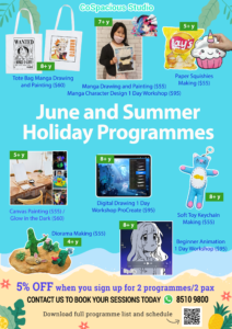 CoSpacious June Holiday programmes 2023